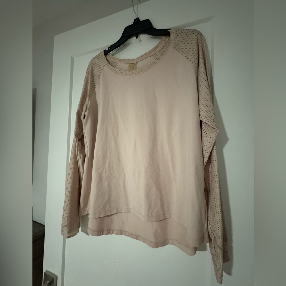 CALIA by Carrie Underwood Blush Long Sleeve Top